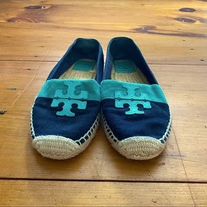 Tory Burch Canvas Espadrille Flats. Perfect for summer!